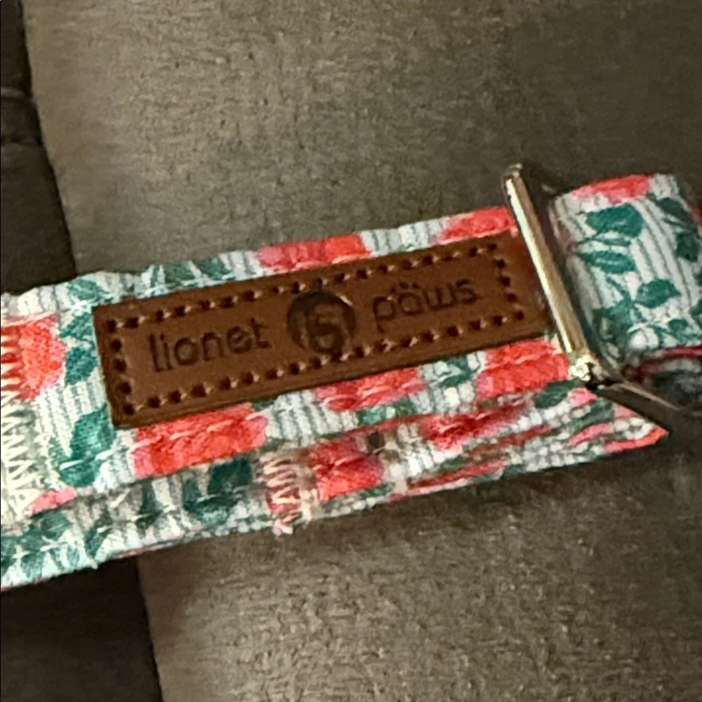 Lionet Paws Floral Dog Collar 10-16”